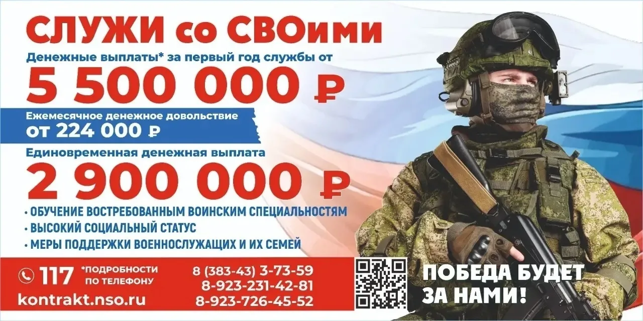 Защита Родины - дело чести!

Для мужчин от 18 до 46 лет годных по состоянию здоровья служба в новых 
