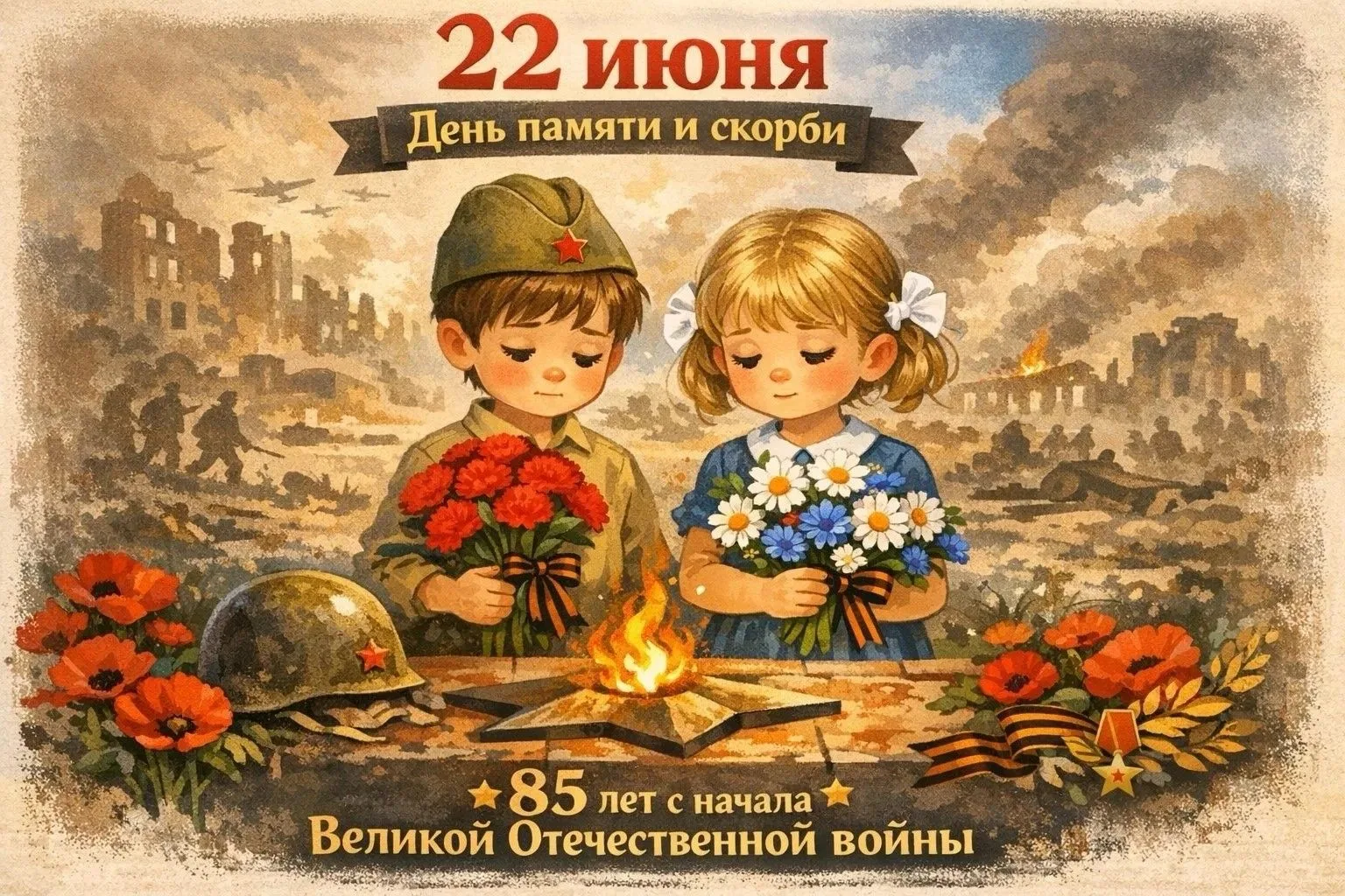 22 июня — День памяти и скорби: говорим с детьми о важном
22 июня — это не просто дата в календаре. 