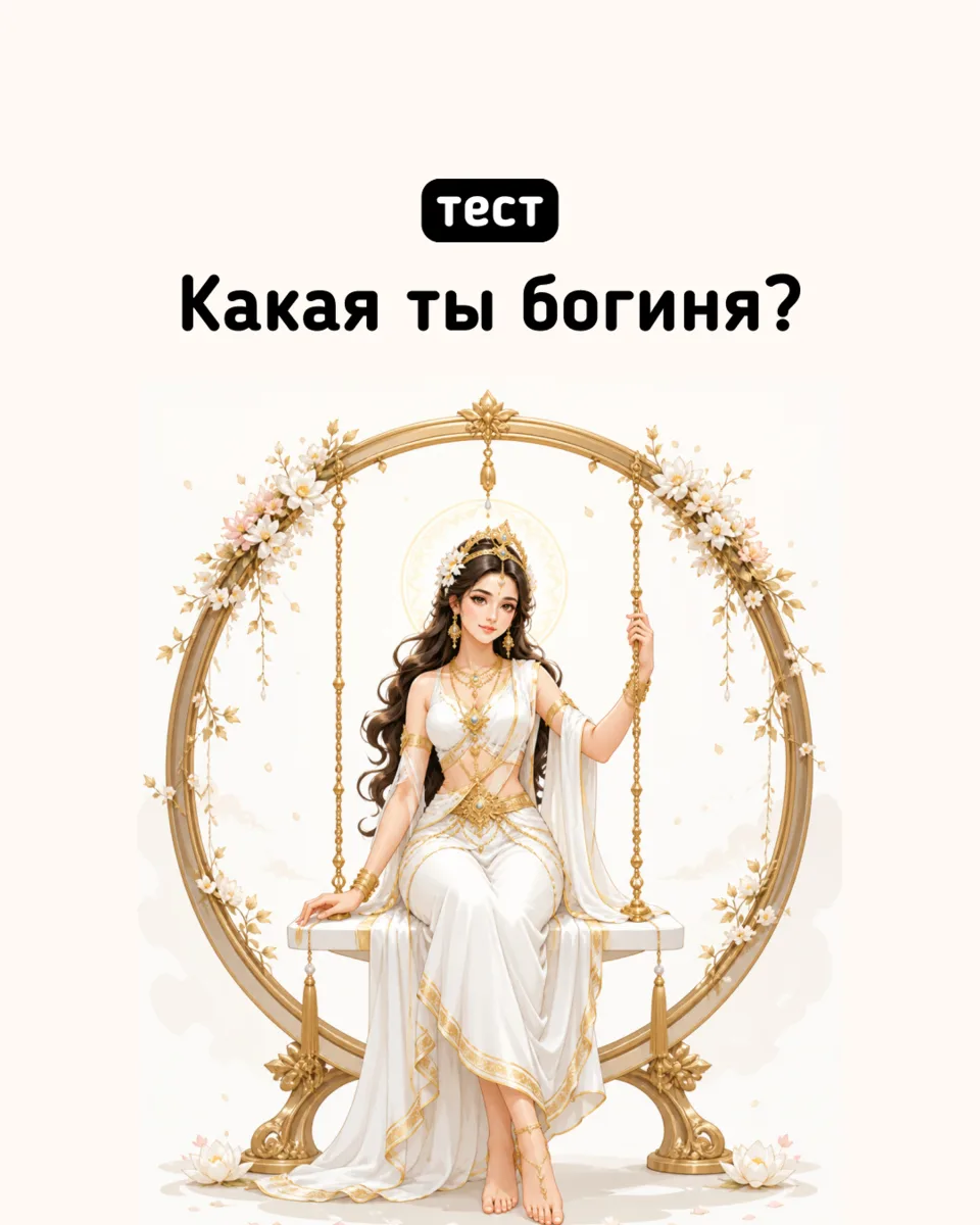🦋 Пройди тест «Какая ты богиня?» и узнай, какой божественный образ отражает твой характер, силу и в