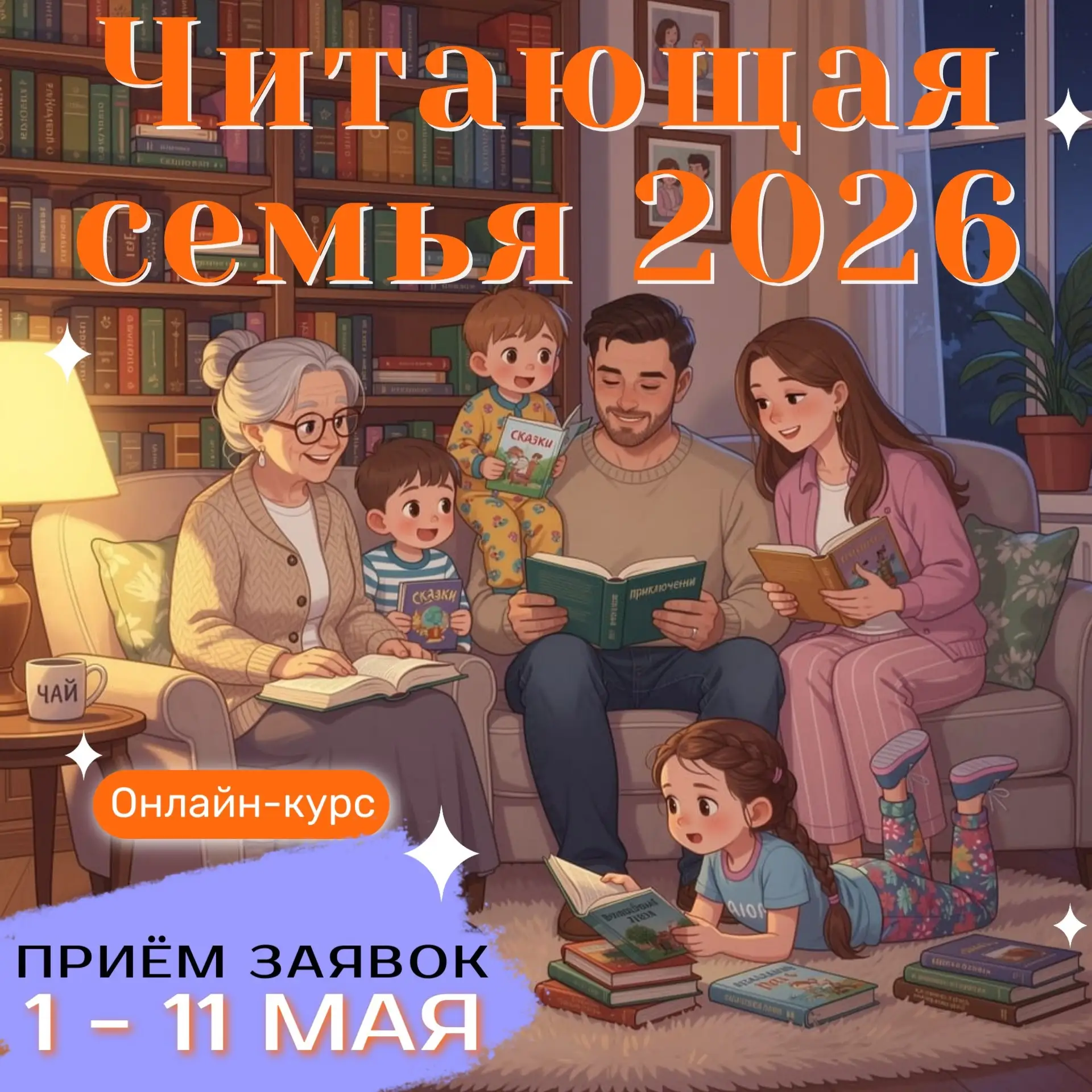 Вы любите читать? Тогда вам точно стоит поучаствовать!
В этом году конкурс "Читающая семья г. Бузулу