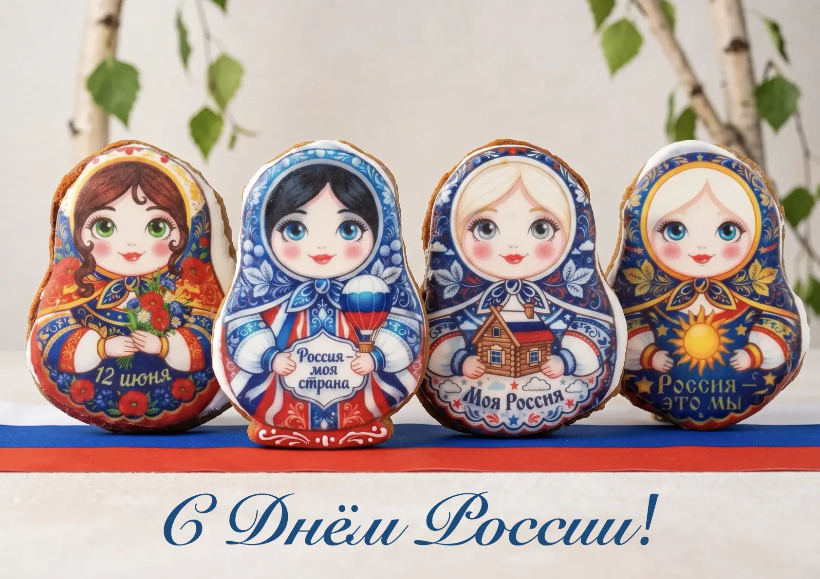 С Днём России, дорогие земляки!

В этот особенный день Вельский хлебокомбинат желает вам мира, добра