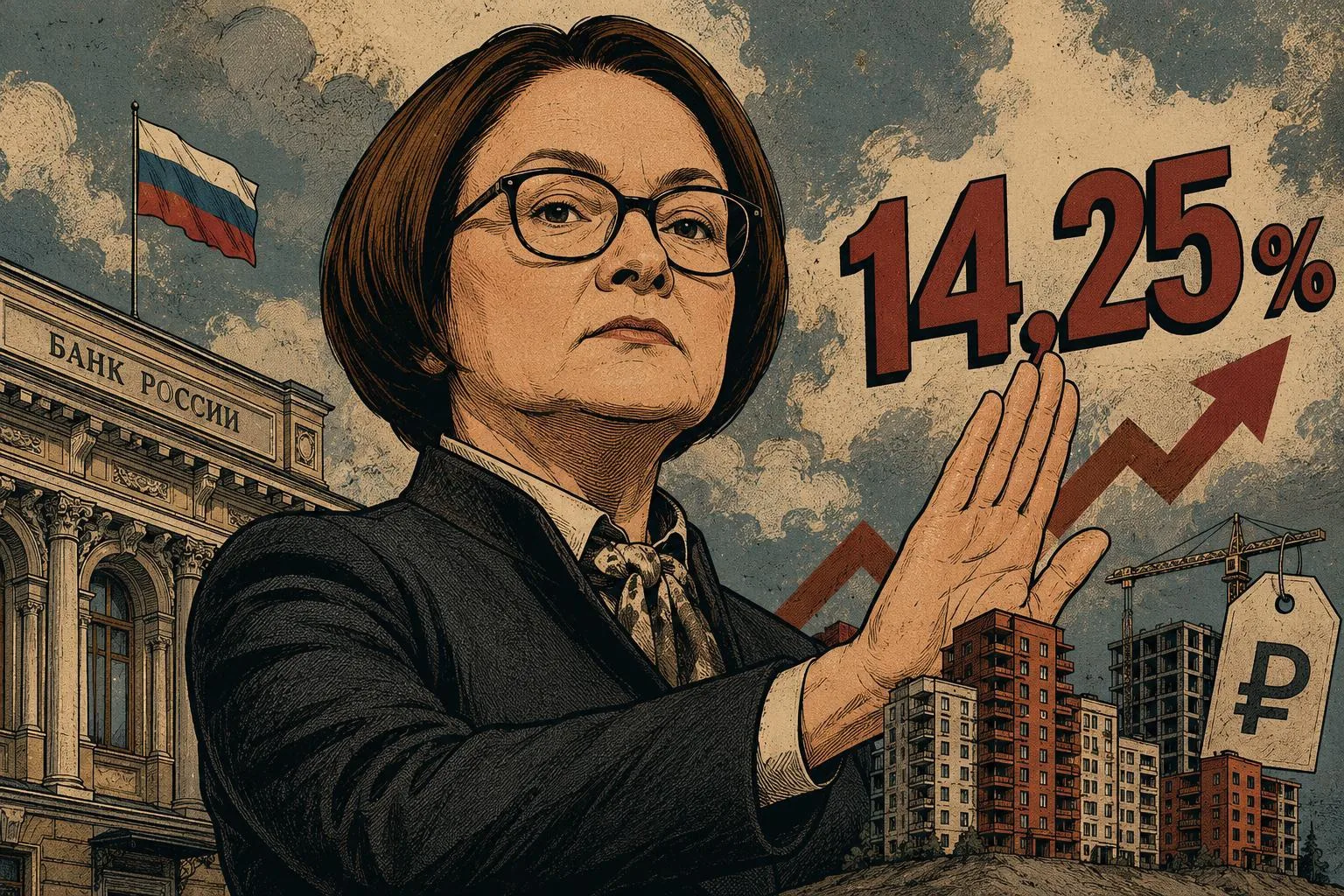 🏦 ЦБ снизил ключевую ставку лишь на 0,25 п.п. — до 14,25%.

Рынок ждал более решительного шага, одн