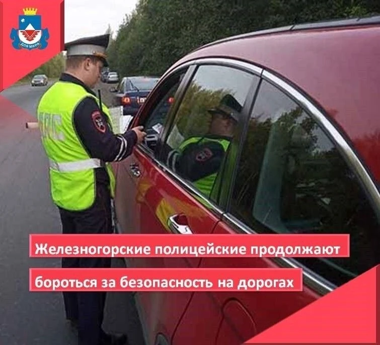 👮В Железногорске с начала года сотрудники полиции отстранили от управления транспортным средством 1