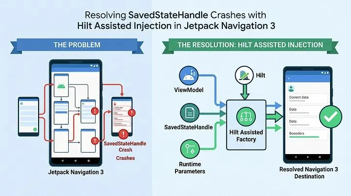 🔧 Краши SavedStateHandle в Navigation 3 и как их лечит Hilt Assisted Injection 
https://proandroidd