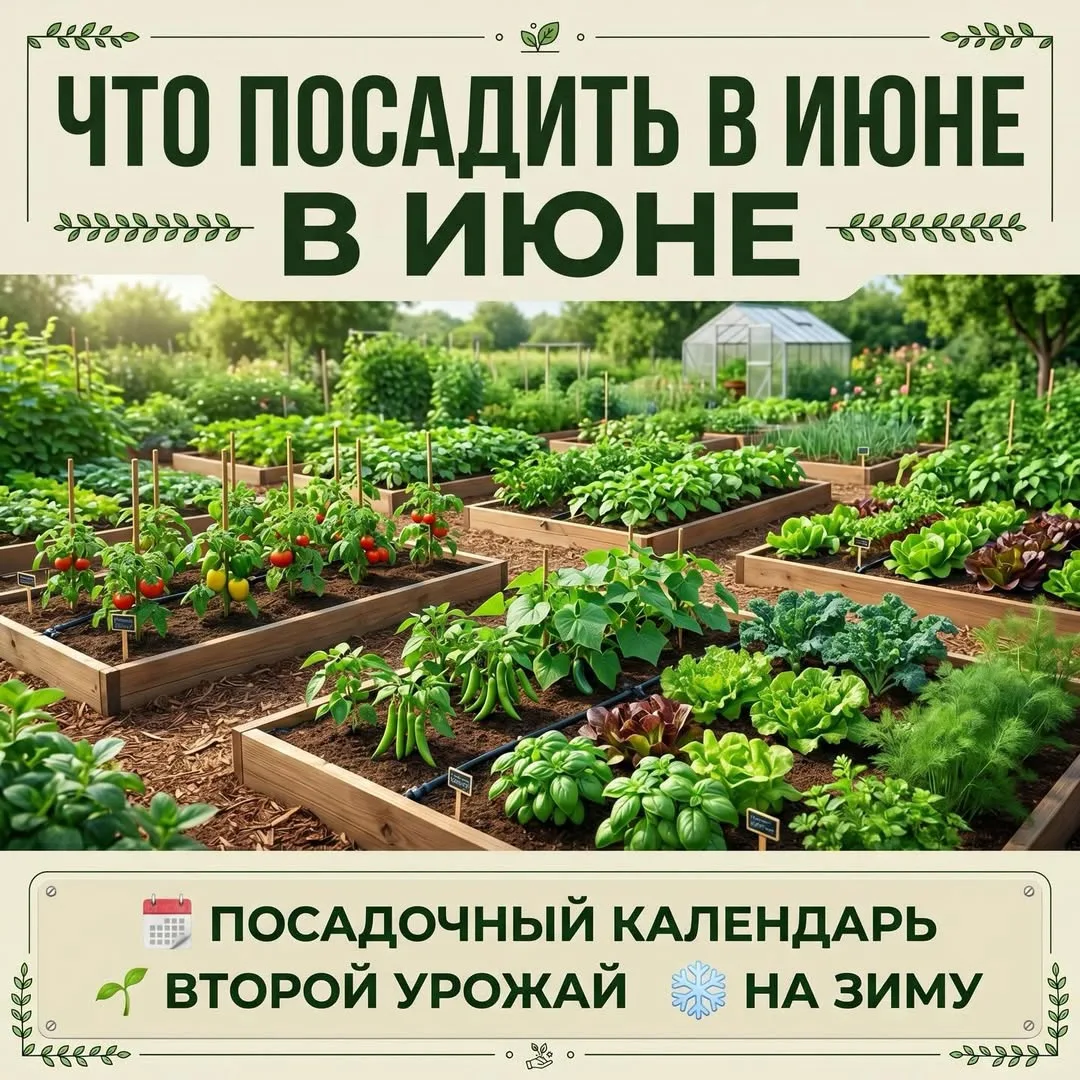 🌱 Июнь — месяц, когда сажать не поздно, а нужно!