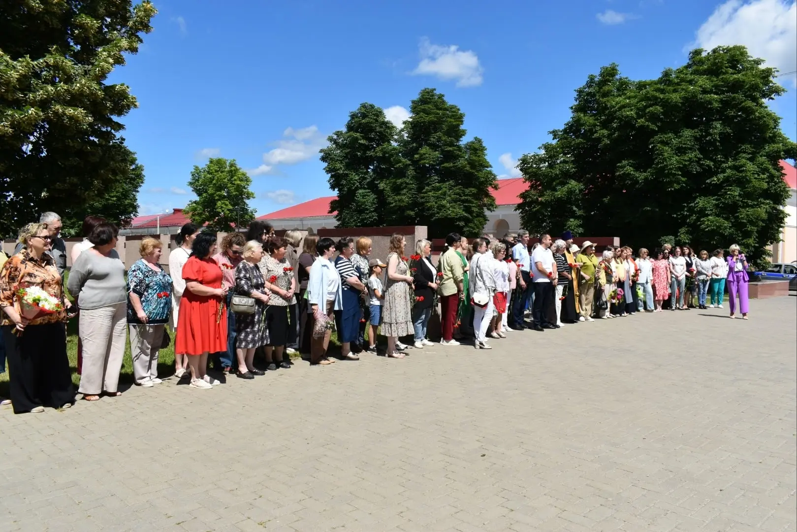 ✅️Сегодня, в День памяти и скорби, у мемориального комплекса «Вечный огонь» в Моршанске прошло памят
