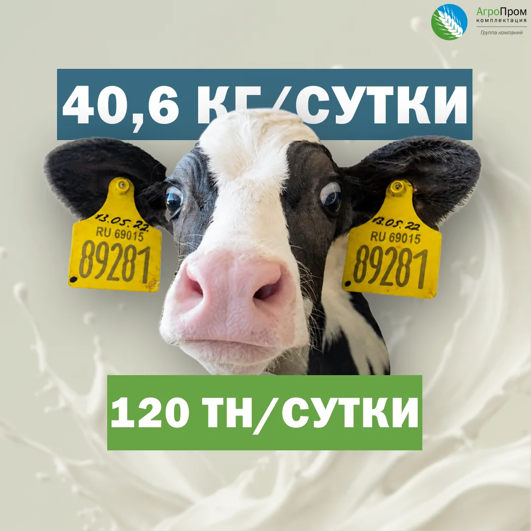 Побиты два рекорда на ЖК КРС «Троицкий» в Курской области 🥛 

Недавно комплекс достиг следующий пок