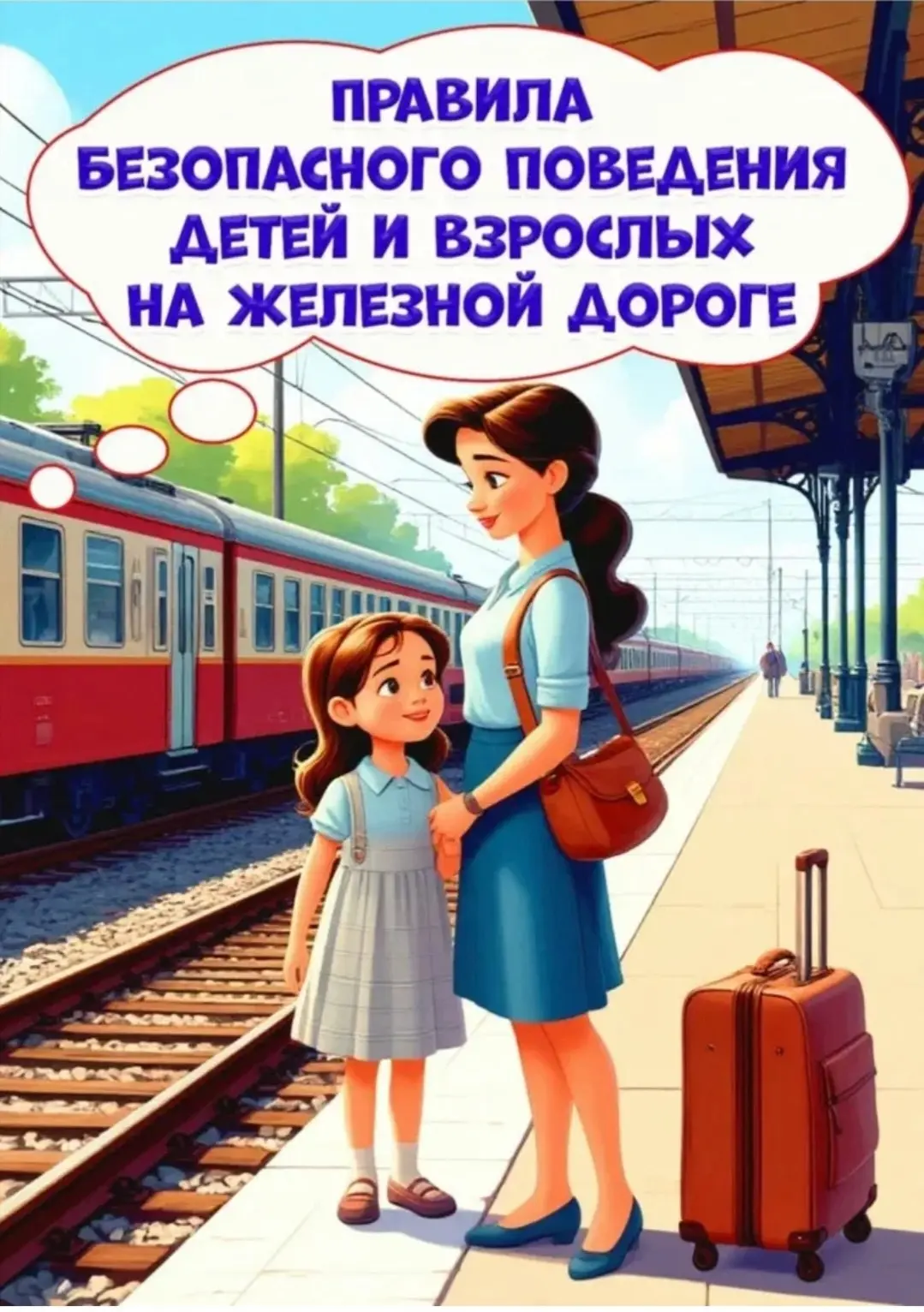 ❗УВАЖАЕМЫЕ РОДИТЕЛИ! ИЗУЧИТЕ ВМЕСТЕ С РЕБЕНКОМ!  ЭТИ ПРАВИЛА ПО БЕЗОПАСНОМУ ПОВЕДЕНИЮ НА ЖЕЛЕЗНОЙ ДО