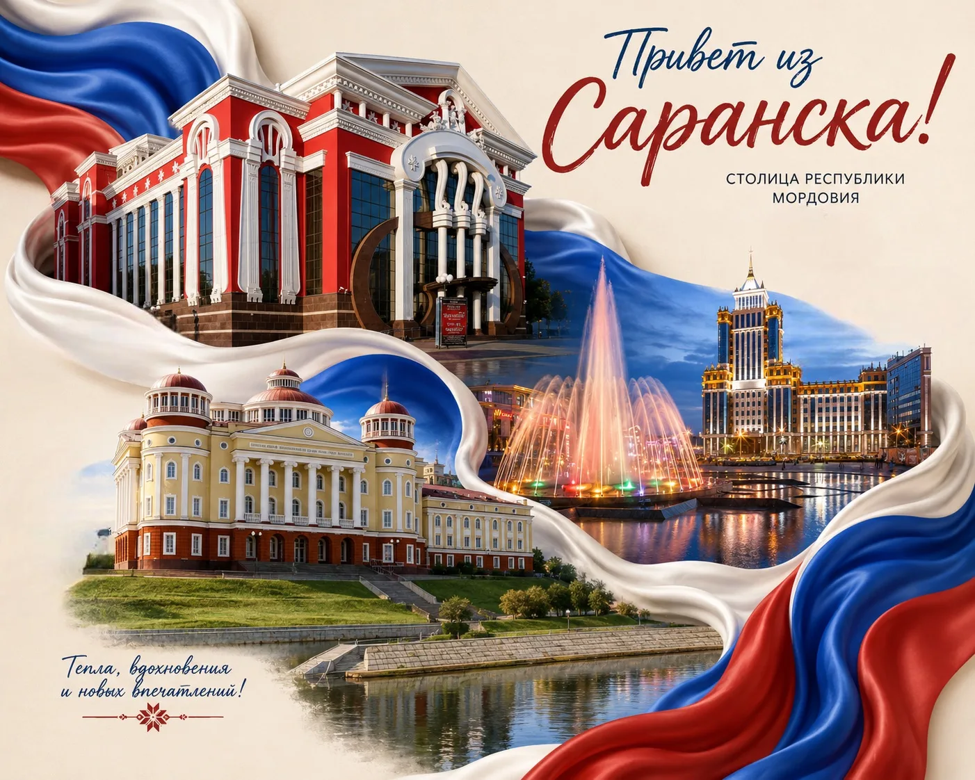 С Днём России и с Днём города! 

Пусть в нашем общем доме всегда царят мир, уют и благополучие. Люби