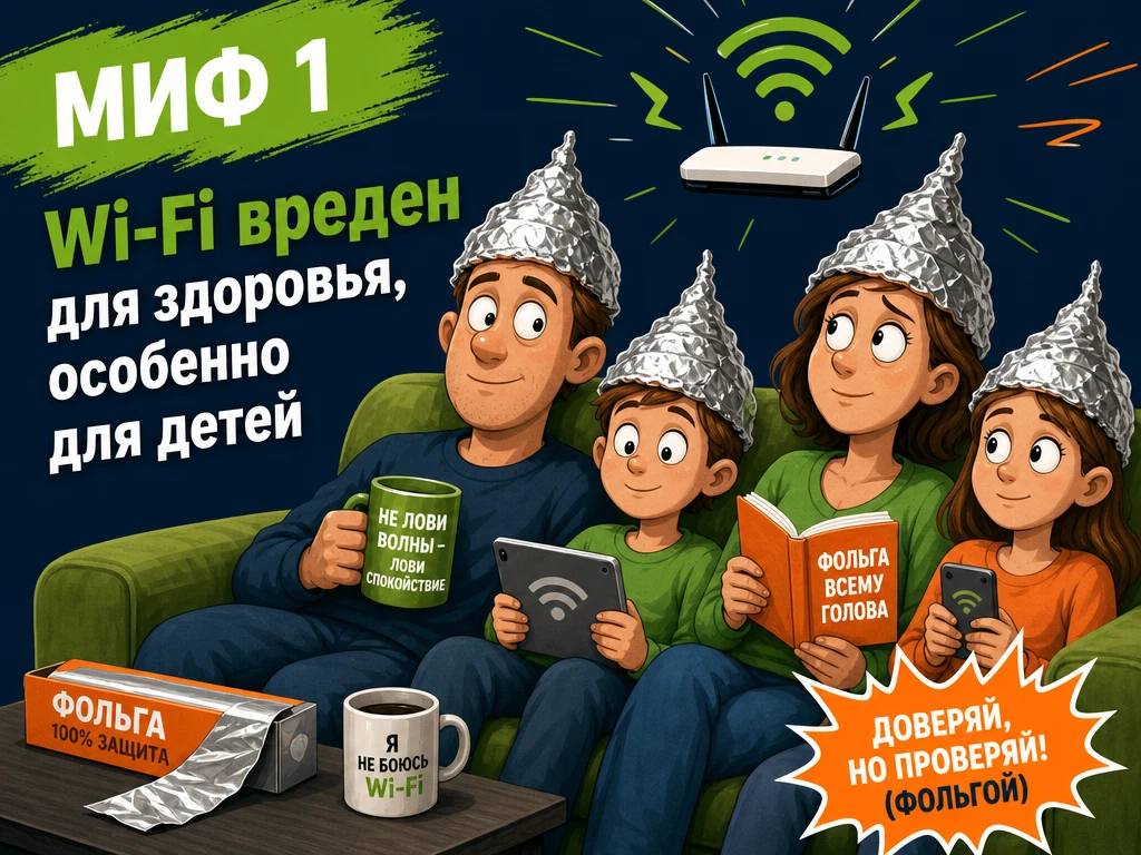 «Wi‑Fi вреден для здоровья, особенно для детей»

Запускаем полезную серию постов. Будем разбирать по