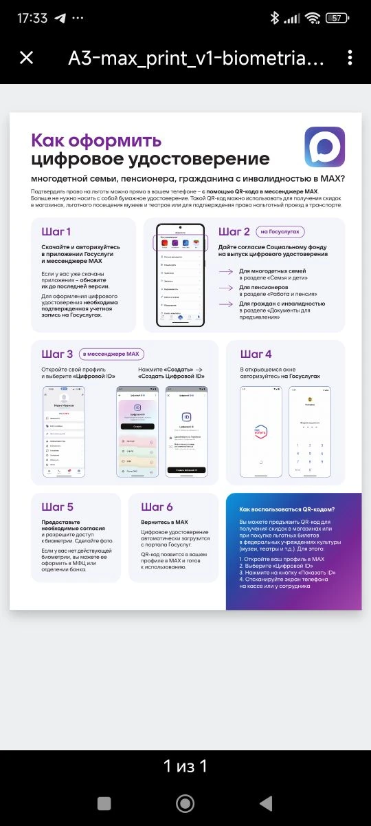 Памятка по цифровому ID МАХ