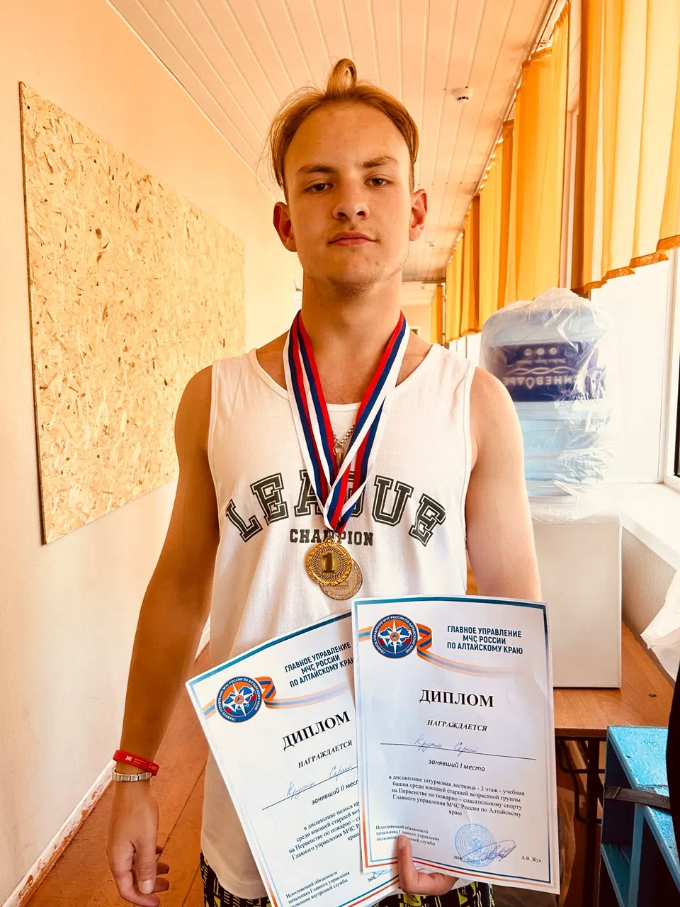 🥇🏆ПОЗДРАВЛЯЕМ Крутина Сергея с блестящим выступлением на краевых соревнованиях по пожарно-спасател