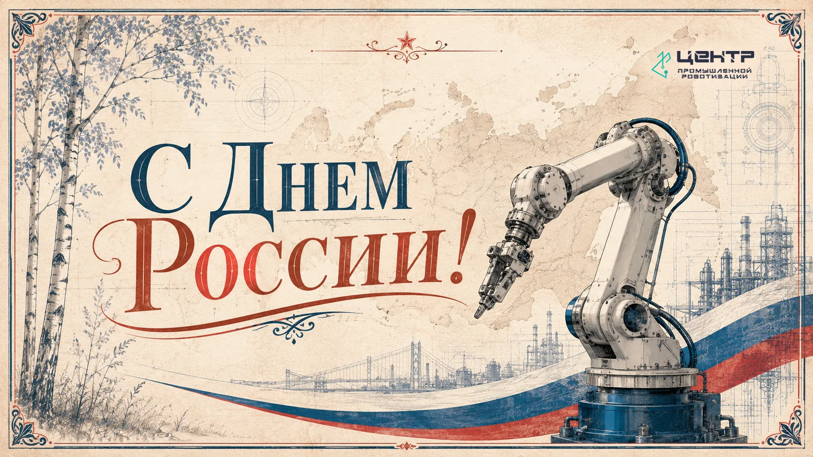 С Днем России! 🇷🇺

«Центр промышленной роботизации» поздравляет вас с одним из главных государстве