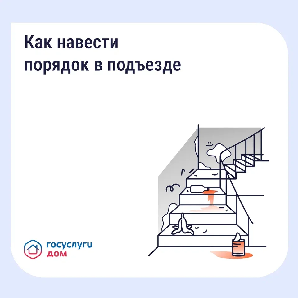 Как навести порядок в подъезде

Грязные полы, пыльные перила, забитый мусоропровод — это прямое нару