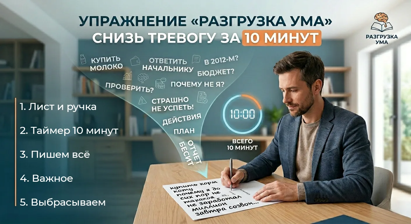 «В вашей голове прямо сейчас горит склад с макулатурой, а вы пытаетесь там медитировать».
Жестко? За