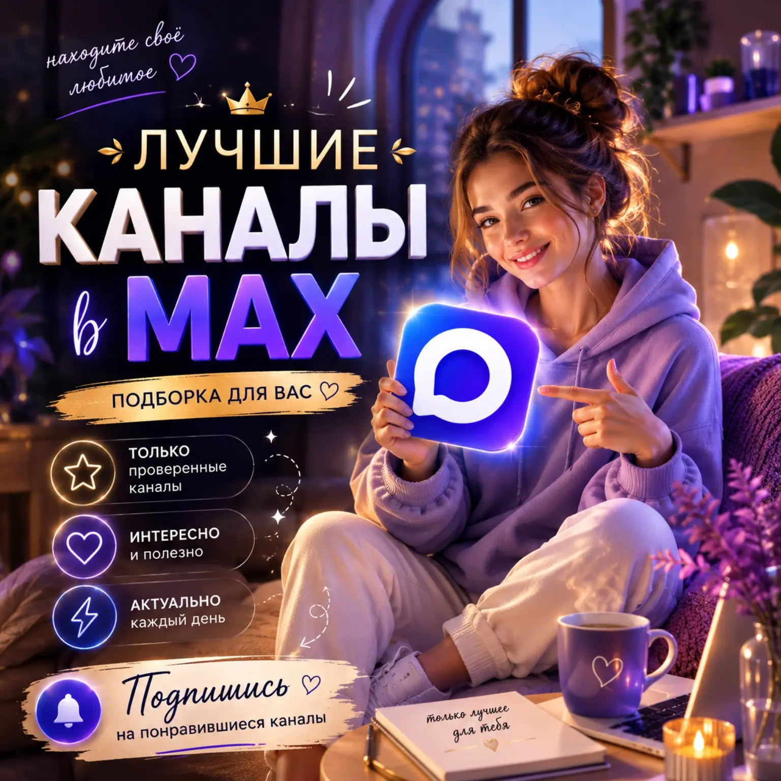 Подборка лучших каналов в МАХ. Сохраняй себе и делись с друзьями 👍

😼Чеширский Кот — территория ви