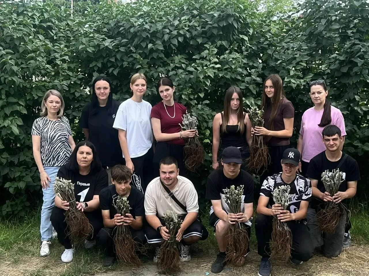 🌱 Студенты Динского механико-технологического техникума высадили 200 саженцев винограда сортовой се