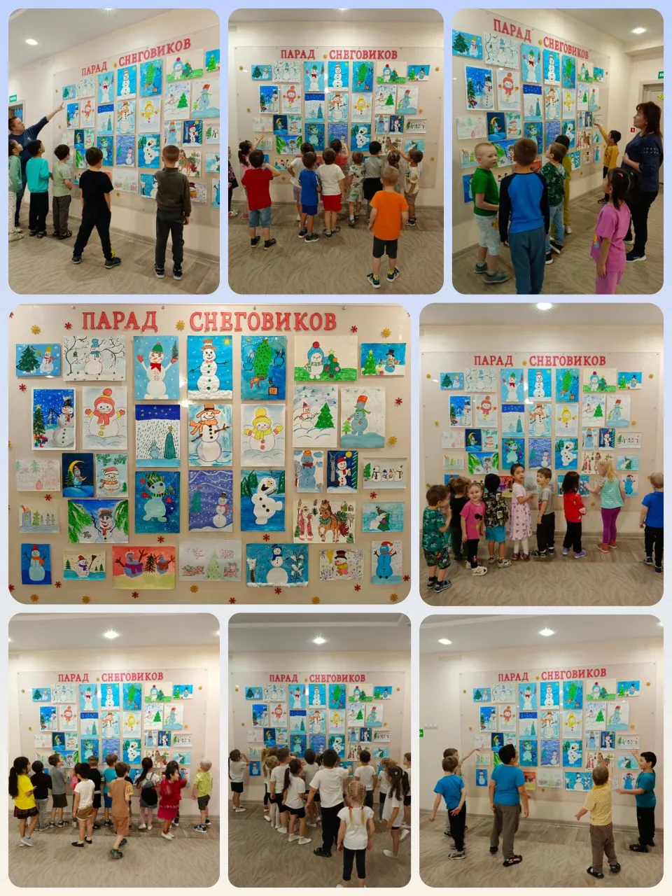 ✨Волшебство зимних красок🎨

В декабре в нашем детском саду проходила удивительная выставка рисунков