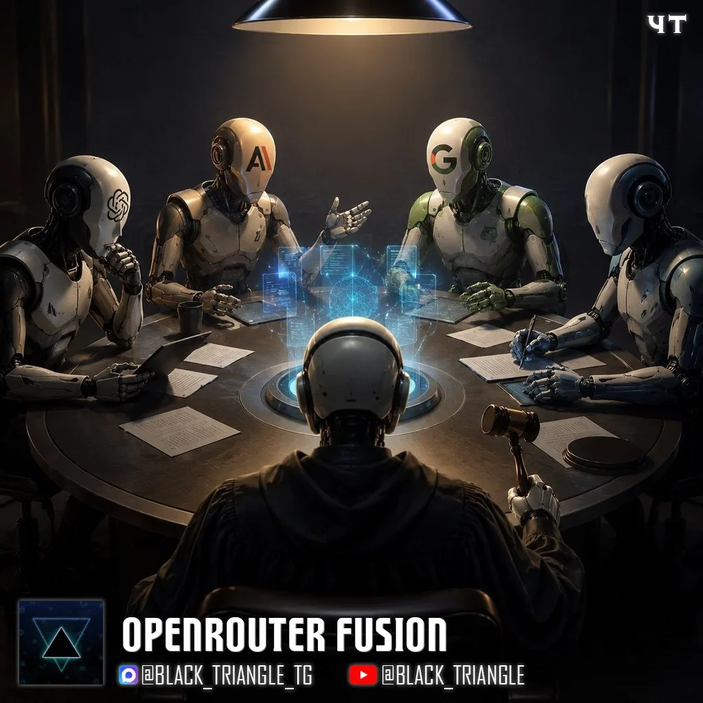 ☝🏻OpenRouter запустил Fusion — режим, в котором над одним запросом «совещается» сразу несколько ней