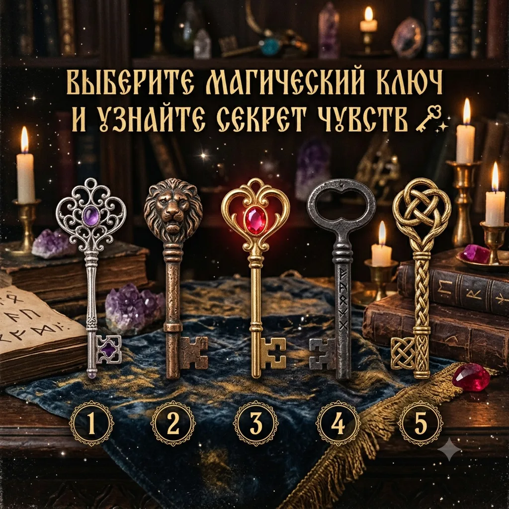 🗝 Выберите магический ключ и откройте тайну чужой души: Что этот человек скрывает от вас?
Мы часто 