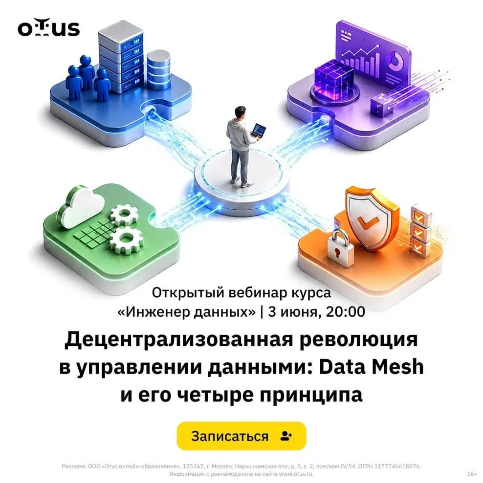 🦾 Децентрализованная революция в управлении данными: Data Mesh и его четыре принципа

Данные растут