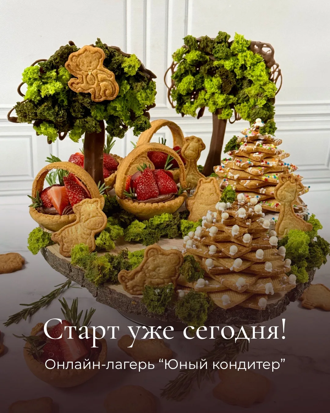 Уже сегодня стартует первая смена онлайн-лагеря «Юный кондитер» 🍰

Если ваш ребёнок любит сладости,