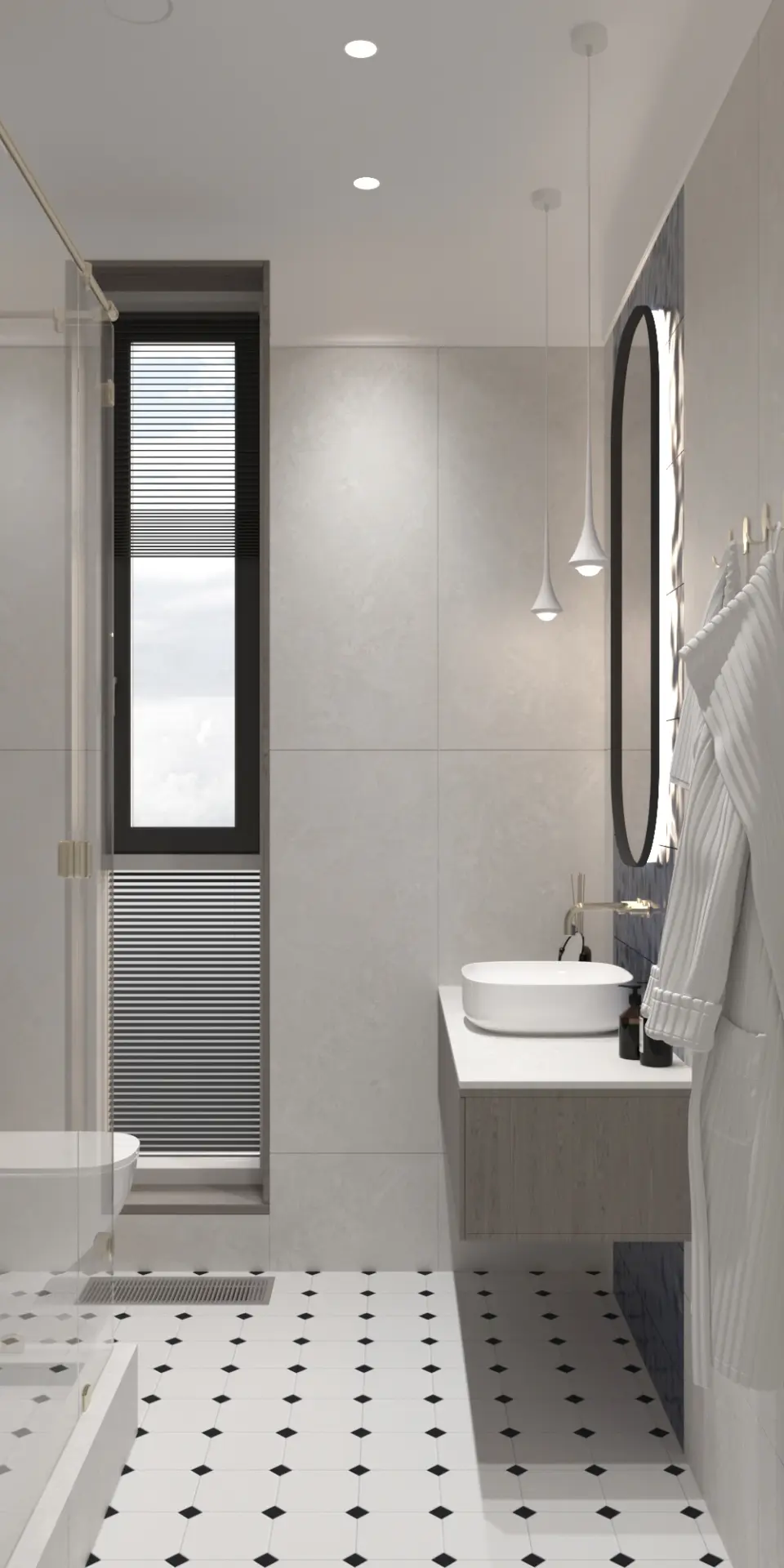 Ванная в квартире
ЖК «Nice Loft» 
г. Москва
4,7м2

Завершаю знакомство с проектом квартиры стильной 