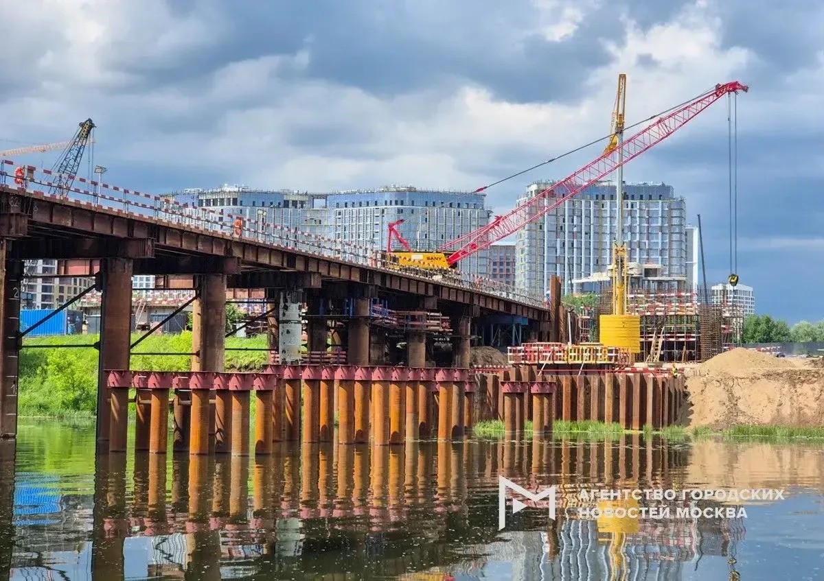 🚲 Строительство велопешеходного моста через Москву-реку между Мневниковской поймой и районом Филевс