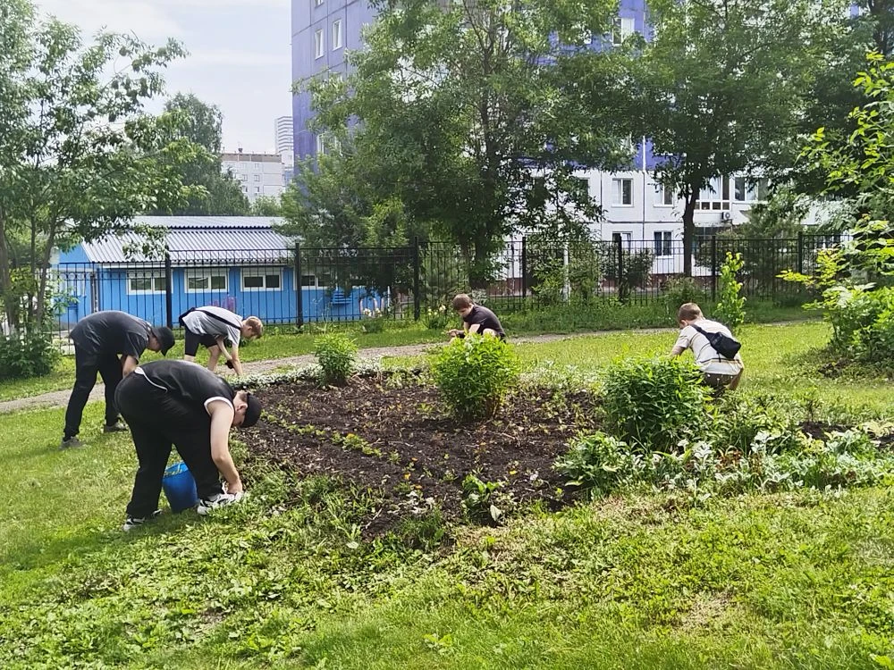 🤝Трудовое лето началось! Сегодня в нашей школе начала свою работу трудовая бригада!  10 активных и 