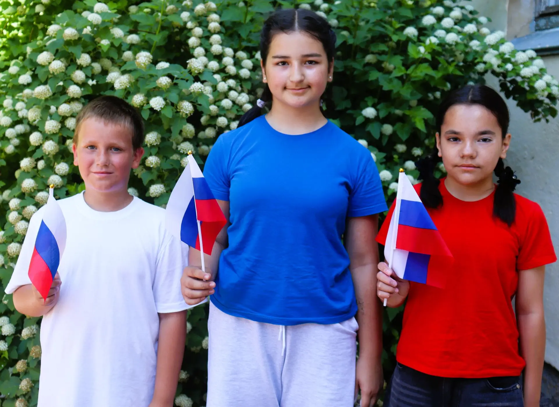 У нас в лагере прошла акция "Флаг 🇷🇺России!"