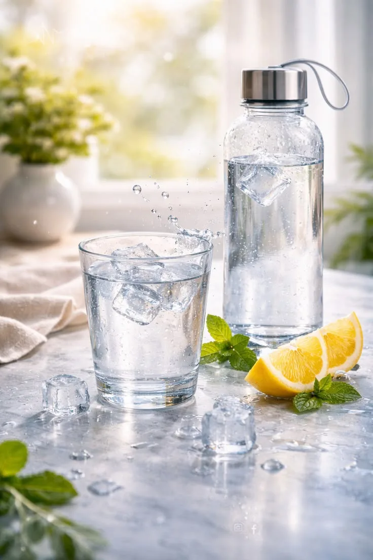 Водичка с утра — это очень полезно🚰
Она работает как внутренний душ: смывает всё лишнее, помогает ж