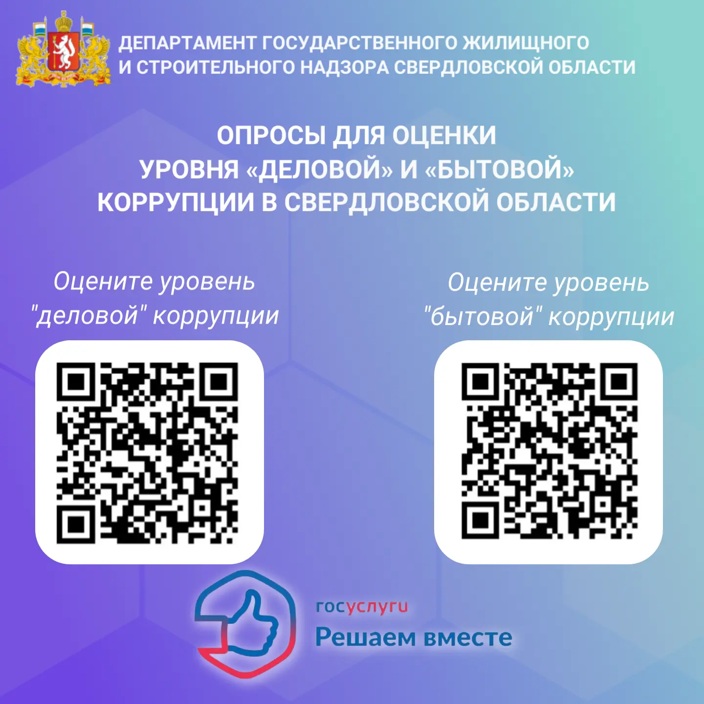 С 12 мая по 31 августа 2026 года на платформе «Госуслуги. Решаем вместе» Департамент противодействия