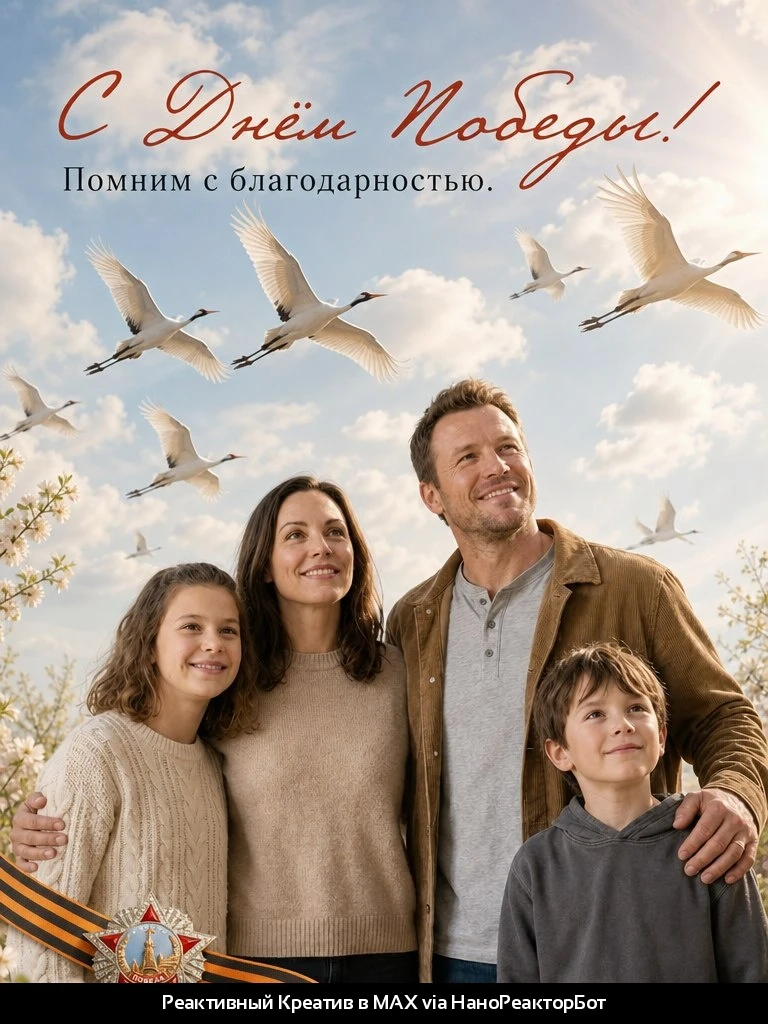 Белые журавли

День Победы. День памяти. День благодарности.

Создай поэтичную поздравительную откры