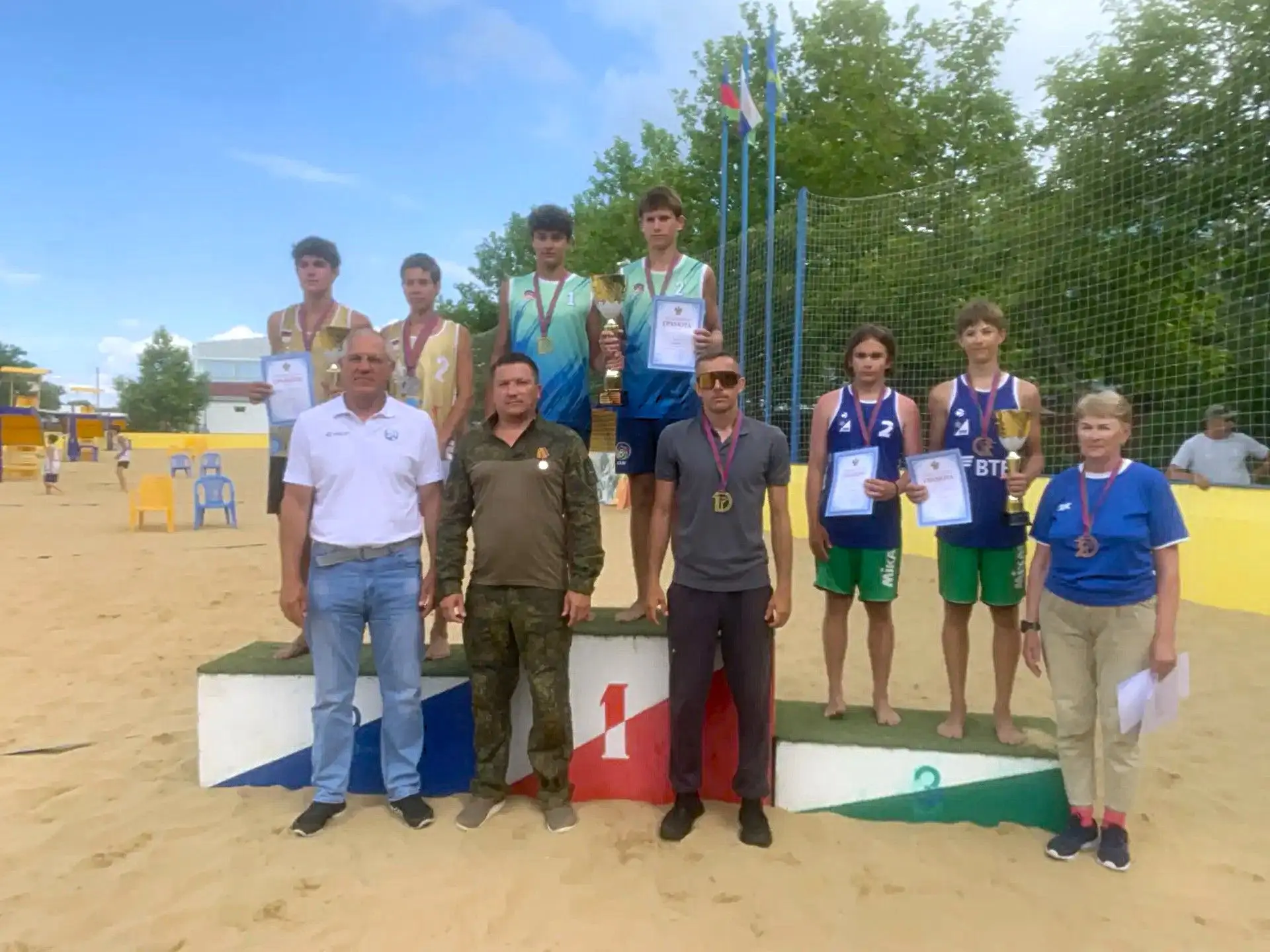 🏐 На площадках нашего учреждения завершились Краевые соревнования по пляжному волейболу среди юноше