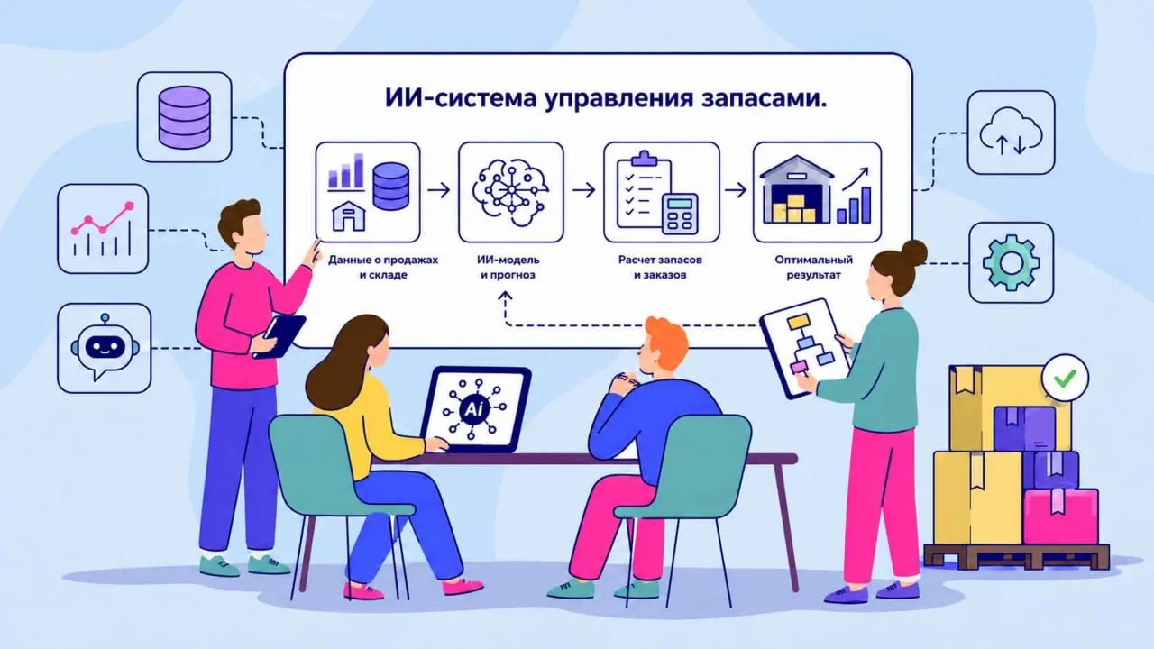 Можно ли написать систему управления запасами с помощью ИИ?

Искусственный интеллект развивается оче