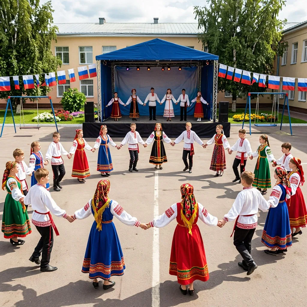 🎪 Благотворительная ярмарка, посвящённая Дню России! 🎪 
 
Дорогие ученики и родители! 
 
Приглашае