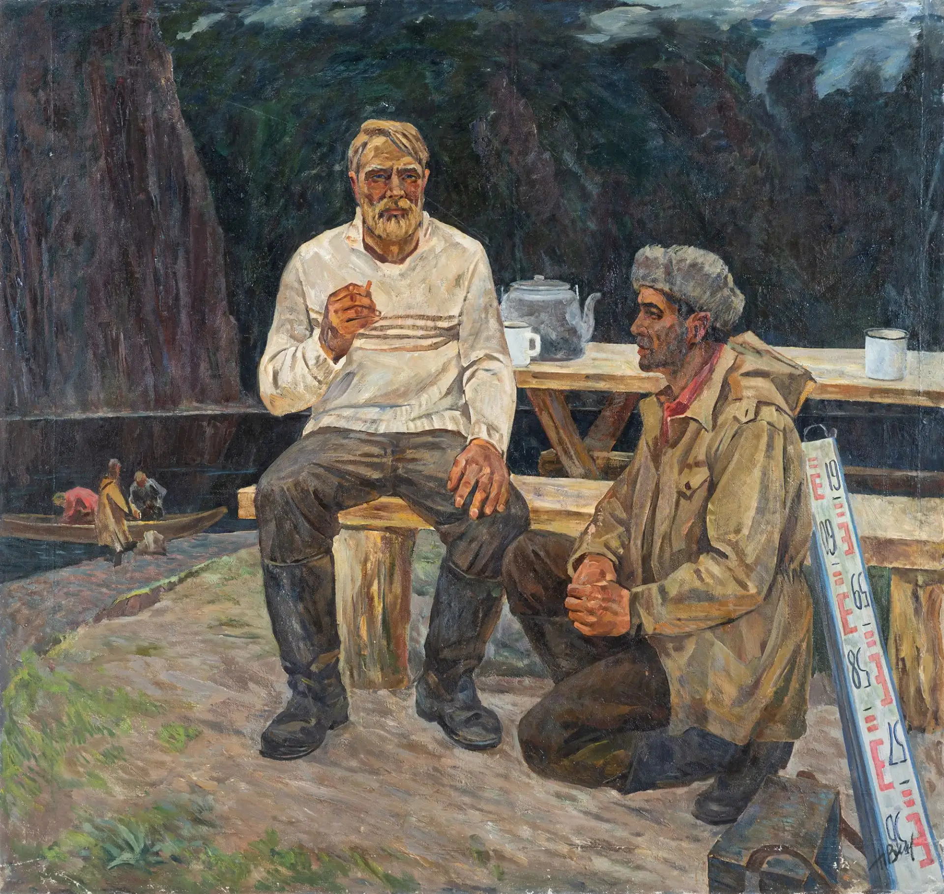 ИСКУССТВО - ГЕОЛОГИЯ:
Николай Вертков. «Геологи», 1962.

Николай Васильевич Вертков - кузбасский жив