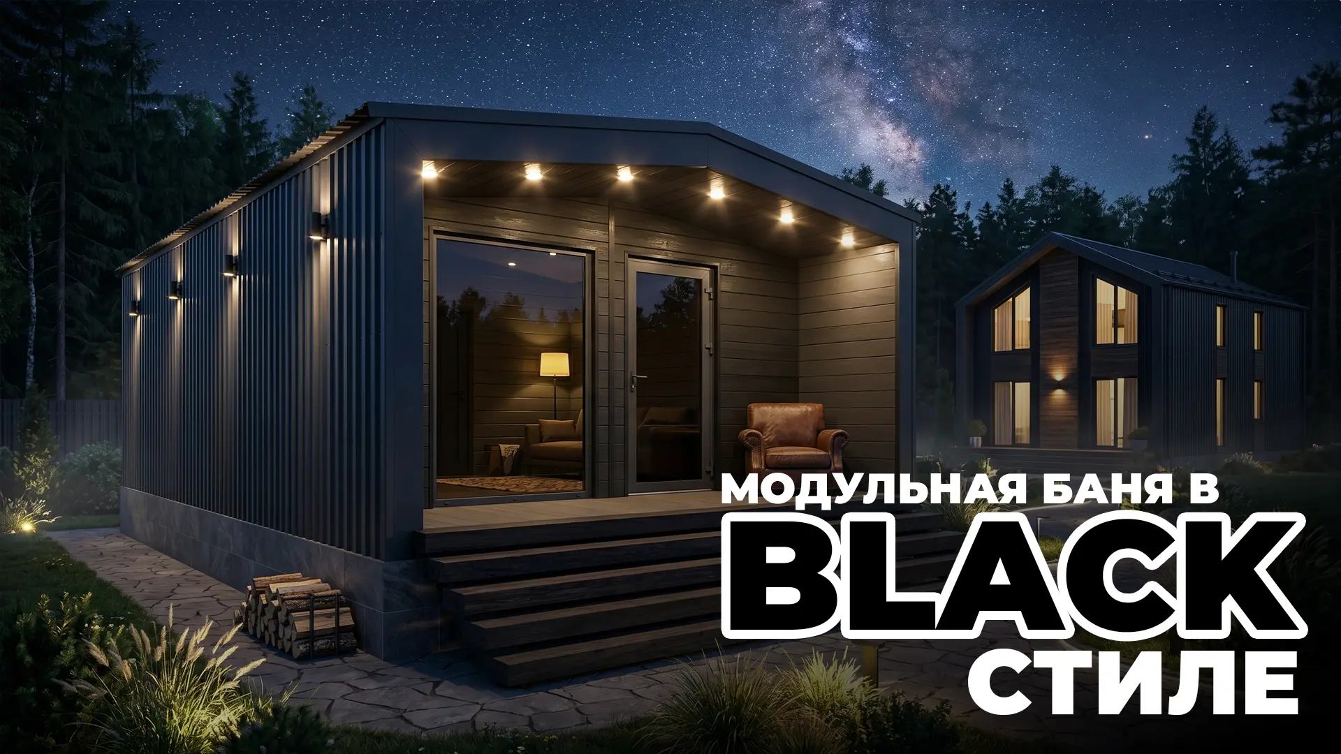 🔥 Черный снаружи, светлый внутри: стильный контраст в новой модульной бане FRIAS! 🔥

Друзья, на на