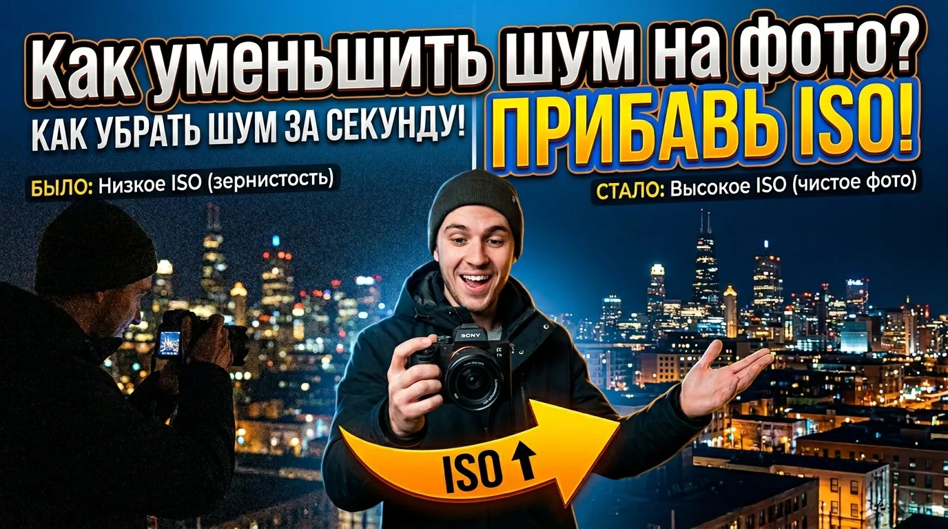 Хочешь уменьшить шум? Прибавь ISO!
Высокое ISO не значит высокий шум!
Сегодня будет ещё интереснее. 