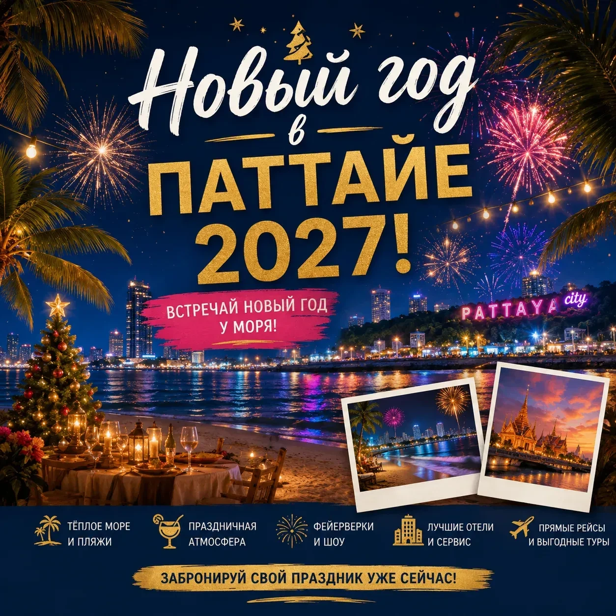 🎄🎄🎄НОВЫЙ ГОД В ТАЙЛАНДЕ🍹
УСПЕЙТЕ ЗАБРОНИРОВАТЬ ВАШИ ЛЮБИМЫЕ ОТЕЛИ,
ПАТТАЙЯ ИЗ ХАБАРОВСКА 24 ДЕКА