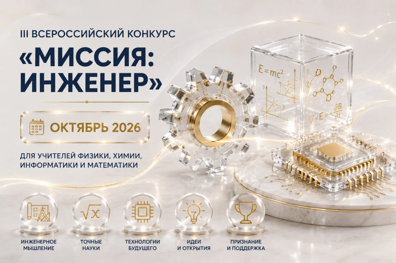 ⭐️ Стартовал III Всероссийский конкурс «Миссия: инженер»

Открыт приём заявок на III Всероссийский к