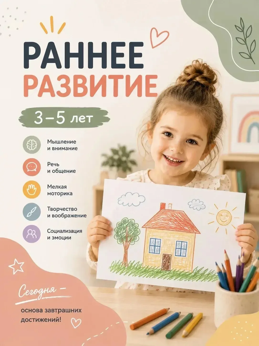 🌟 Возраст 3–5 лет — время больших открытий!

Кажется, что ребёнок просто играет, задаёт бесконечные