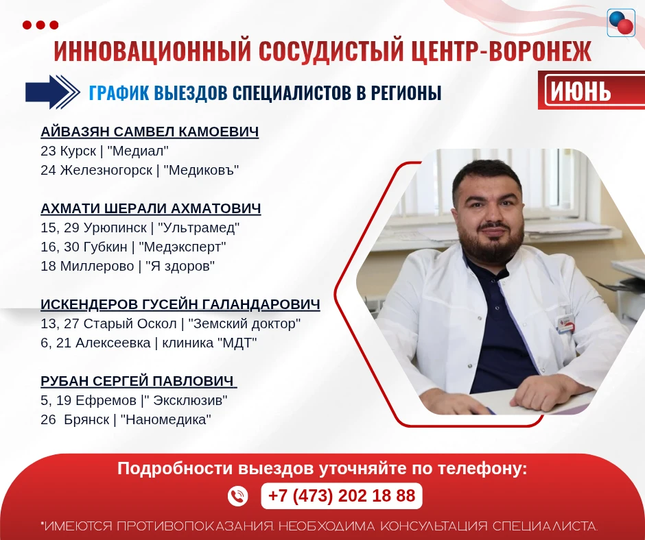 🌟 Внимание, жители Воронежа и близлежащих регионов! 🌟

Специалисты нашего ИННОВАЦИОННОГО СОСУДИСТО