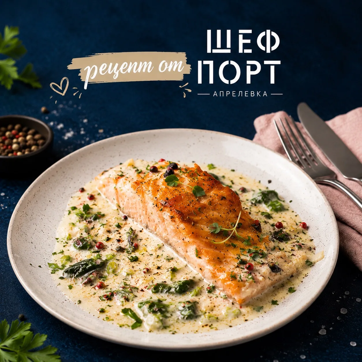 🐟 ✨Лосось в сливочном соусе со шпинатом — ресторанное блюдо за 30 минут ✨🐟

Это блюдо покорит даже