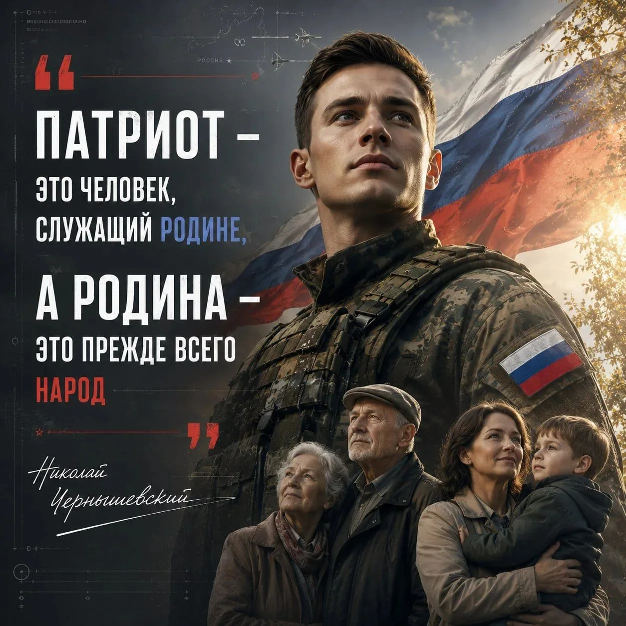 Любовь к Родине – черта настоящих мужчин, способных брать ответственность за свою страну

Сегодня та