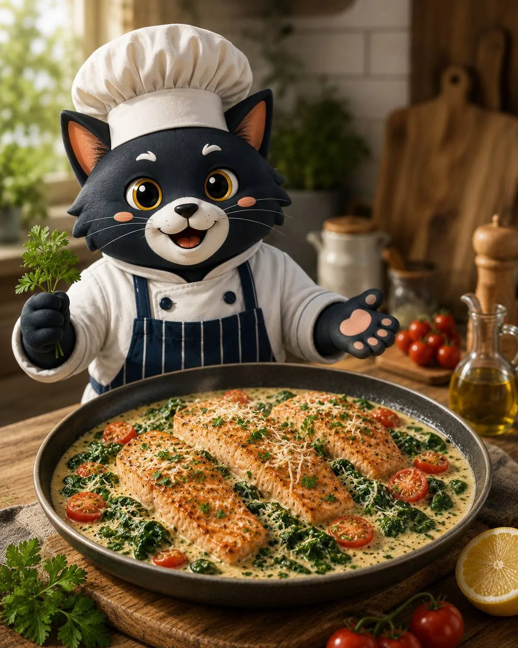 РЕЦЕПТ: РЫБА В СЛИВОЧНОМ СОУСЕ 🐟 

📌 Ингредиенты:
✔️ Стейки сёмги
✔️ Соль, чёрный перец
✔️ Оливков