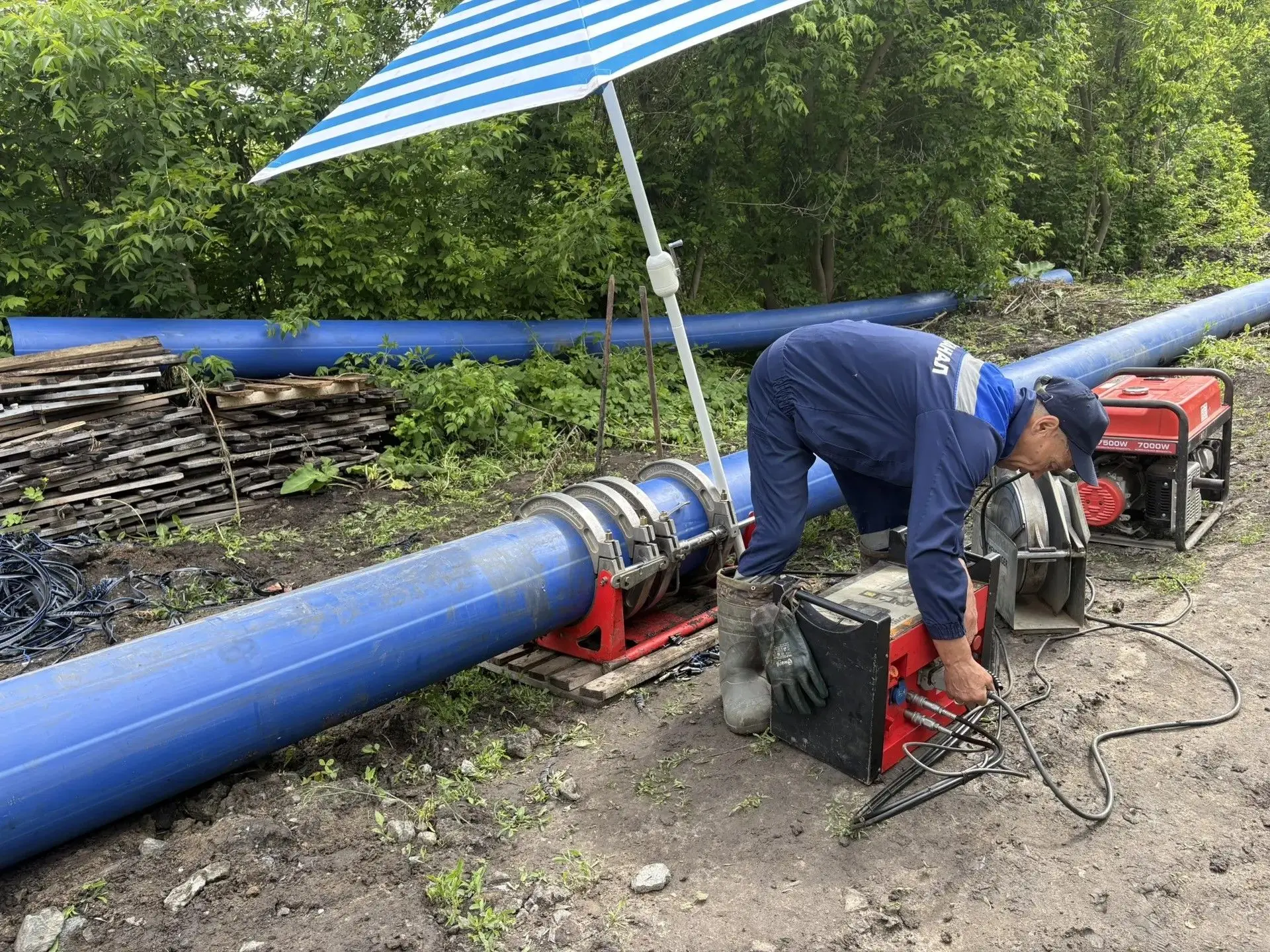 🛠️ В городе Алатырь в рамках концессионного соглашения идут работы по капитальному ремонту системы 