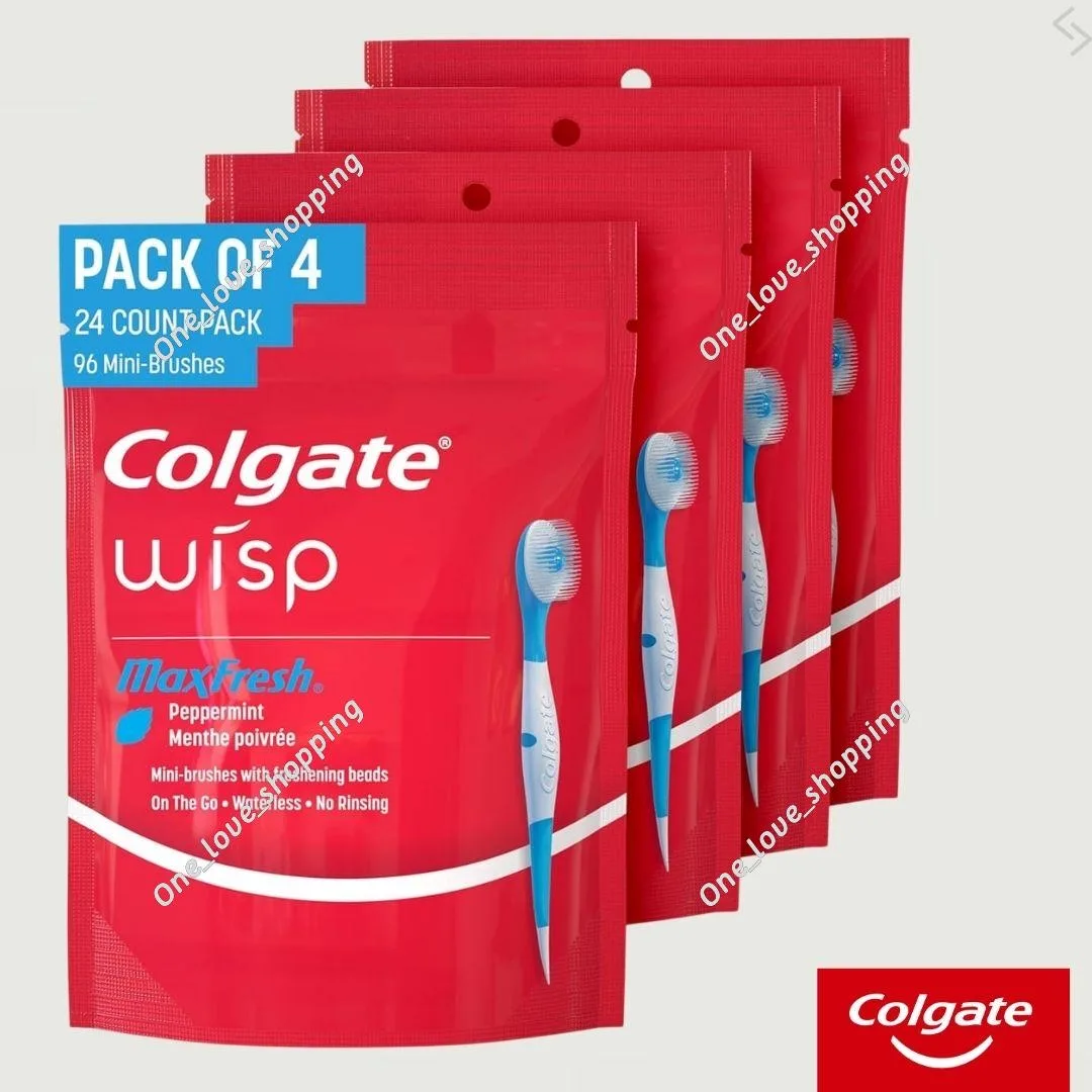 🇺🇸#Colgate #уходзаполостьюрта
Colgate Max Fresh Wisp Mini Toothbrushes, 24 шт. (упаковка 4 шт.)
📌