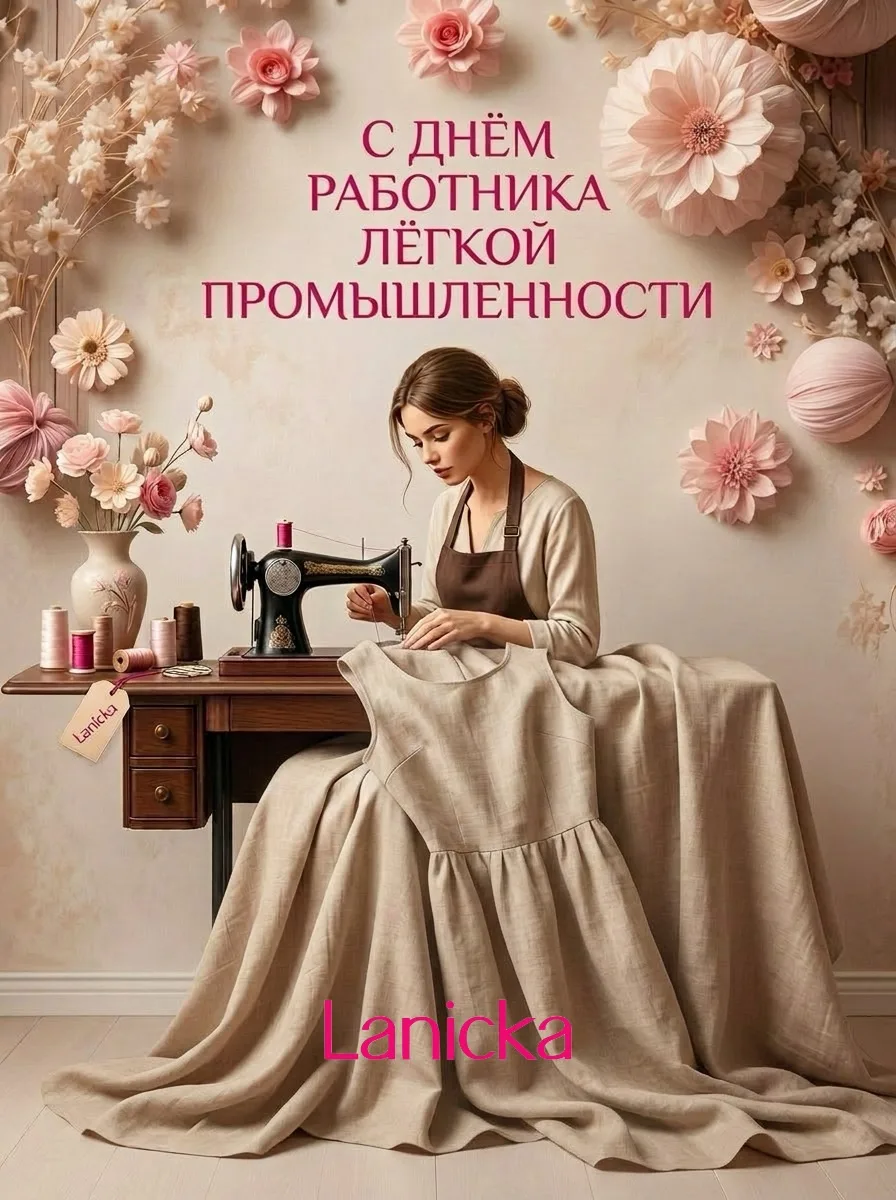 🧵 С Днём работника лёгкой промышленности, команда Lanicka! 🌸

Сегодня наш общий профессиональный п