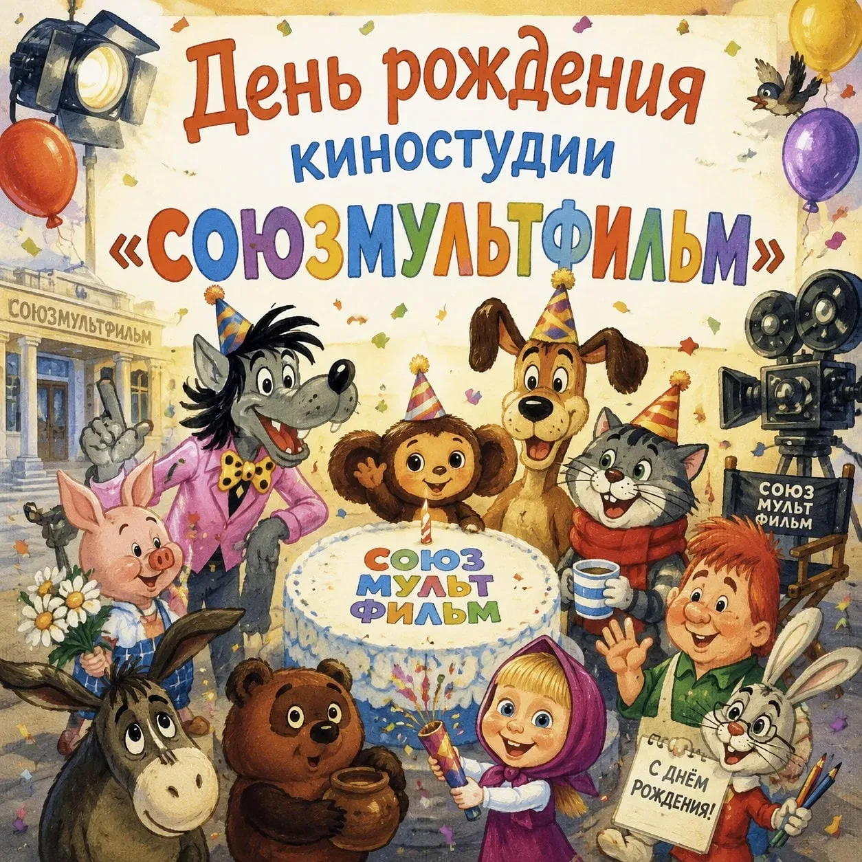 🎬✨ 10 июня — 90 лет киностудии «Союзмультфильм» ✨🎬

Сегодня легендарная киностудия «Союзмультфильм